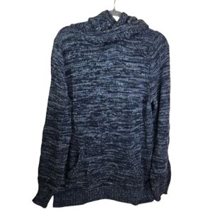 Retrofit Brand MFG Women's Knitting Hooded sweather Soft And Warm Gray/Blue XXL